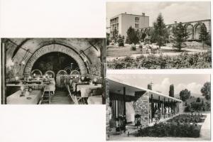 Balatonfüred Képzőművészeti Alap Kiadóvállalat - 6 db modern képeslap (Tölgyfa csárda, Camping, Aran...