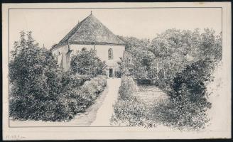 cca 1900 Richter jelzéssel Bonczhidai templom, Bánffyhunyad ref templom.2  db tusrajz. 24x19 cm, 12x...