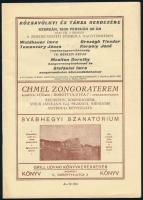 1930 február Rózsavölgyi műsorfüzet benne Bartók zongoraest, Dohnányi és mások koncertjei