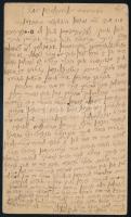 1899 Kohn Farkas csornai rabbinak írt héber nyelvű levelezőlap