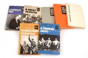 30 db a Népszerű Történelem könyvsorozatból: A Titanic pusztulása; A lord és a korona; A manchesteri...