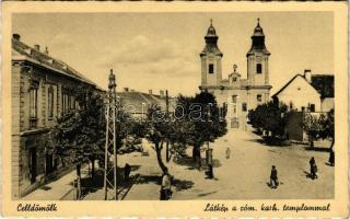 1941 Celldömölk, Római katolikus templom, üzlet