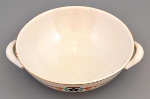 1952 Herendi porcelán tál Rákosi címerrel. Feltehetően gyártás előtti egyedi mintadarab Kézzel feste...