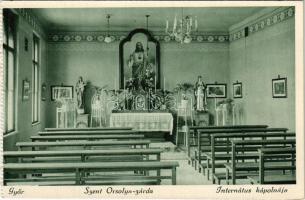 Győr, Szent Orsolya zárda, belső, internátus kápolnája
