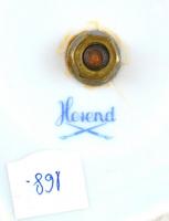 Herendi virágmintás urna váza. Jelzett, kézzel festett, kis kopással. m: 25 cm