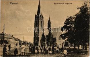 1921 Kaposvár, Református templom. Vasúti levelezőlapárusítás 15.sz. 1918.
