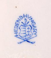 Herendi Apponyi Fantázia mintás hamutálka. Kézzel festett, jelzett, hibátlan. 13x9 cm