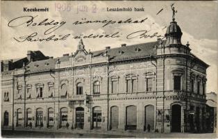1906 Kecskemét, Leszámítoló Bank, Kocsis E. üzlete