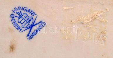 Herendi Széchenyi büszt Fehér mázas és biszkvit, jelzett, hibátlan. 21 cm