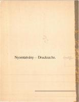 Budapest VI. Andrássy út, Kodály körönd. Hajtatlan panoráma képeslap, Taussig Arth. 5640. (ragasztón...