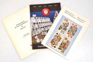 Kártyajátékkal kapcsolatos kiadványok: Játékkártyák Magyarországon, Piatnik Playing Cards, International Playing Card Society & Asescoin