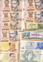 112db bankjegy, egész világ, régi és új, sok tengerentúllal T:I (többségében),II,III (pár db)