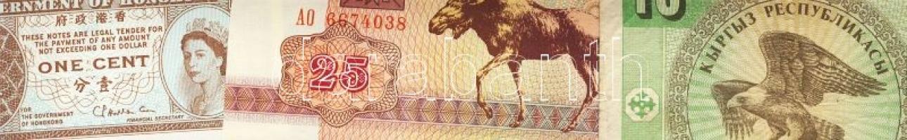 112db bankjegy, egész világ, régi és új, sok tengerentúllal T:I (többségében),II,III (pár db)