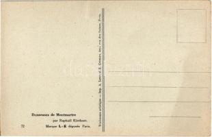 Danseuses de Montmartre. Lady art postcard. Imp. A. Leroy et R. Cremieu. Marque L-E déposée Paris 72...