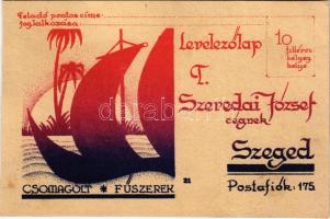 Szeredai József szegedi paprika export telep reklámlapja / Hungarian pepper export advertising card (EK)
