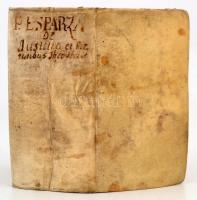 Esparza, Martinus de: Quaestiones   de  virtute   justitiae. Pottendorf, 1664. Hyeronimum Verdussen....