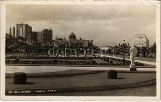 1937 Rio de Janeiro, Praca Paris / square, Standard Oil Co. building. photo (EK)