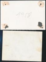 cca 1950 6 db dunai hajózással kapcsolatos fotó, legtöbb hátulján írással, 9x12 cm és 9x14 cm között...