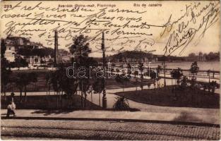 1916 Rio de Janeiro, Avenida Beira-mar, Flamengo / street view, park. A. Ribeiro (EK)