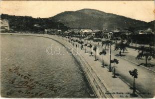 1906 Rio de Janeiro, Avenida Beira-mar, Botafogo / street view, promenade, coast. A. Ribeiro (EB)