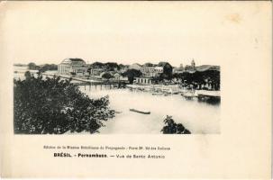 Pernambuco, Vue de Santo Antonio (Recife) / general view, bridge. Edition de la Mission Brésilienne de Propagande (fl)