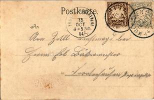 1904 Hunter with rifle. Oscar Hoegler "Hotel Deutscher Kaiser" 6052. (EB)