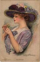 Celestine. Lady art postcard. R.C. Co. 1440. s: Clarence F. Underwood (EB)