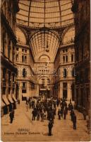 Napoli, Naples; Interno Galleria Umberto I / street view, arcades. Ed. Ditta Roberto Zedda di V. Carcavallo (fa)