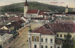 Nagyenyed town view with church