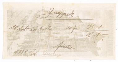 1918 Miskolc, Weidlich Pál Fűszer és Csemege Üzlete a Fekete Kutyához díszes számolócédula (fűszeros...