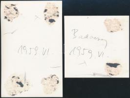 cca 1950-1960 6 db balatoni hajózással kapcsolatos fotó, közte a Tünde és a Helka fotójával, hátulju...