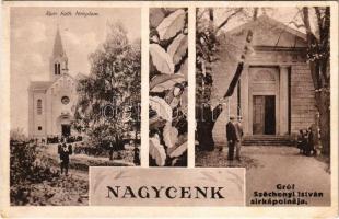 1935 Nagycenk, Római katolikus templom, Gróf Széchenyi István sírkápolnája. Art Nouveau (EK)