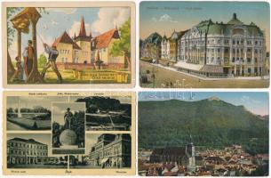 28 db régi képeslap, főleg régi magyar városképek, kevés külföldi és motívum