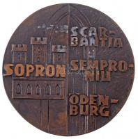 Renner Kálmán (1927-1994) 1972. "Sopron - Scarbantia - Semproniu - Ödenburg" Br emlékérem ...