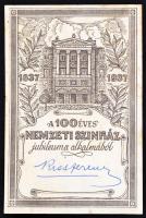 A százéves Nemzeti Színház. Az 1937/38-as centenáris év emlékalbuma. Bp. 1938, Pallas Irodalmi és Ny...