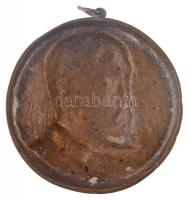 DN "gr. Batthyány Lajos" Br emlékplakett, akasztóval "Testory Rt." gyártói jelzé...