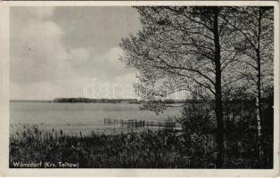 Wünsdorf (Zossen), general view, lake. Karl Schultz. Aero-Bild-Verlag