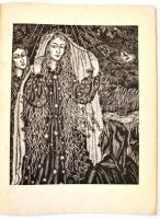 Dante Alighieri: La Divina Commedia. Kolozsvár, 1976, Dacia. Gy. Szabó Béla 20 db fametszetével illu...