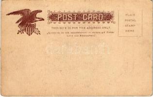 New York, East River Bridge from Produce Exchange Building. Pub. J. Koehler No. 4. (worn corners)