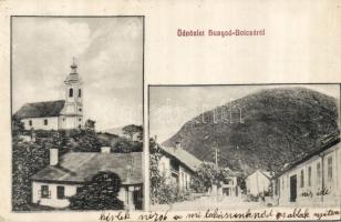 Hunyad-Boicza town view with chapel