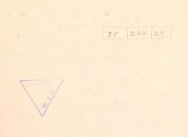 Angelo (1894-1974): Canoe, pecséttel jelzett, feliratozott fotóművészeti alkotás, sarkain törésnyomo...