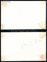 cca 1966-1967 3 db fotó Sopronról (Kilátás a Tűztoronyból, Templom utca, Storno-ház), és 2 db egy sz...