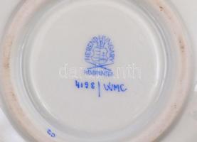 Herendi Waldstein Multicolor mintás kávés csésze aljjal.  bonbonnier. Kézzel festett, jelzett, hibát...