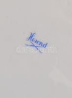 Herendi virág mintás áttört dísztányér. Kézzel festett, jelzett, hibátlan. d:22 cm