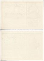 Budapest 1919. 1K + 1919. 2K "Ganz Törzsgyár" , mindkettő számozás nélkül T: I-,II / Hunga...