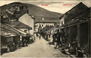 1908 Mostar, Stari grad / old town, shops (Rb)
