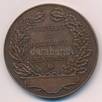 ~1930. "A Budapesti Kereskedelmi és Iparkamara Kitüntető Érme / Tisztelet és becsület a munka e...