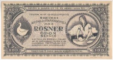 Szeged ~1920. 100 "Szegedi Ágytoll és Gyapjúkiviteli ház - Rosner Ödön Szeged" reklámja T:...