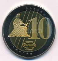 Vatikán 2004. 10E "II. János Pál" próbaveret, hátlap multicolor T:1
Vatican 2004. 10 Euro...