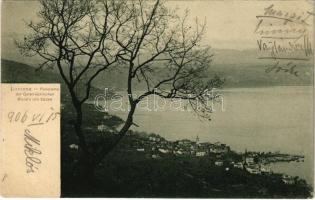 1906 Lovran, Lovrana, Laurana; Panorama der Österreichischen Riviera von Süden / general view. Orig.-A. Fr. Reinicke (EK)